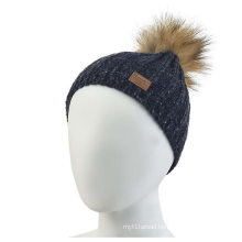 Fashionable winter warm soft Beanie with Yarn Pom